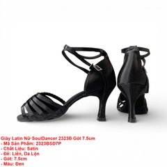 Giày Latin Nữ SoulDancer 2323B Gót 7.5cm (2323BSD7P) - Đen
