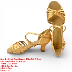 Giày Latin Nữ SoulDancer 2324 Gót 5.5cm (2324SD5P) - Da