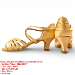 Giày Latin Nữ SoulDancer 2324 Gót 5.5cm (2324SD5P) - Da