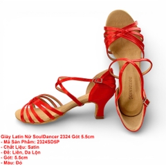 Giày Latin Nữ SoulDancer 2324 Gót 5.5cm (2324SD5P) - Đỏ.