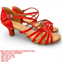 Giày Latin Nữ SoulDancer 2324 Gót 5.5cm (2324SD5P) - Đỏ.