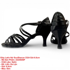 Giày Latin Nữ SoulDancer 2324 Gót 6.5cm (2324SD6P) - Đen.