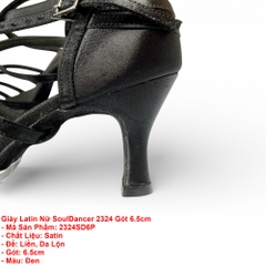 Giày Latin Nữ SoulDancer 2324 Gót 6.5cm (2324SD6P) - Đen.