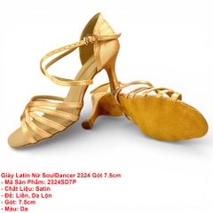 Giày Latin Nữ SoulDancer 2324 Gót 7.5cm (2324SD7P) - Da.