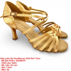 Giày Latin Nữ SoulDancer 2324 Gót 7.5cm (2324SD7P) - Da.