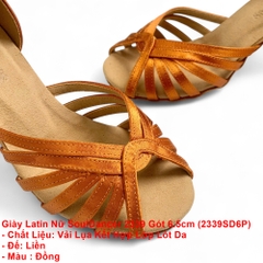 Giày Latin Nữ SoulDancer 2339 Gót 6.5cm (2339SD6P) - Nâu Da Bò