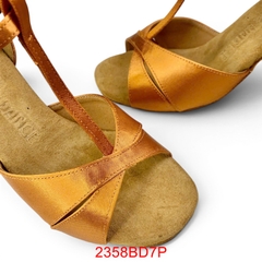Giày Latin Nữ BD Dance 2358 Gót 7.5cm (2358BD7P) - Nâu Da Bò