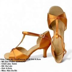 Giày Latin Nữ SoulDancer 2358 Gót 6.5cm (2358SD6P) - Nâu Da Bò