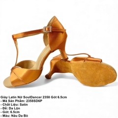 Giày Latin Nữ SoulDancer 2358 Gót 6.5cm (2358SD6P) - Nâu Da Bò