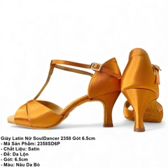 Giày Latin Nữ SoulDancer 2358 Gót 6.5cm (2358SD6P) - Nâu Da Bò