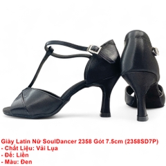 Giày Latin Nữ SoulDancer 2358 Gót 7.5cm (2358SD7P) - Đen