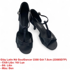 Giày Latin Nữ SoulDancer 2358 Gót 7.5cm (2358SD7P) - Đen