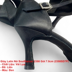 Giày Latin Nữ SoulDancer 2358 Gót 7.5cm (2358SD7P) - Đen