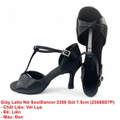 Giày Latin Nữ SoulDancer 2358 Gót 7.5cm (2358SD7P) - Đen