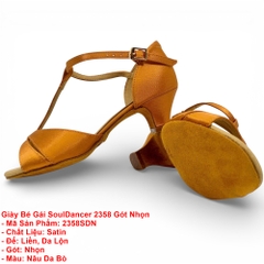 Giày Bé Gái SoulDancer 2358 Gót Nhọn (2358SDN) - Nâu Da Bò