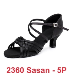 Giày Latin Nữ Sasan 2360 Gót 5.5cm (2360SS5P) - Đen