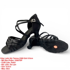 Giày Latin Nữ Tamsa 2360 Gót 5.5cm (2360T5P) - Đen