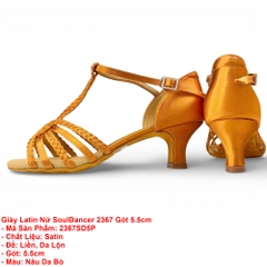 Giày Latin Nữ SoulDancer 2367 Gót 5.5cm (2367SD5P) - Nâu Da Bò