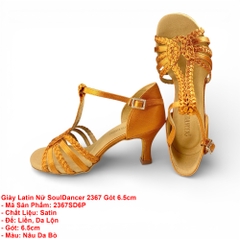 Giày Latin Nữ SoulDancer 2367 Gót 6.5cm (2367SD6P) - Nâu Da Bò