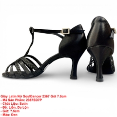 Giày Latin Nữ SoulDancer 2367 Gót 7.5cm (2367SD7P) - Đen
