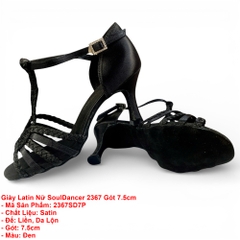 Giày Latin Nữ SoulDancer 2367 Gót 7.5cm (2367SD7P) - Đen