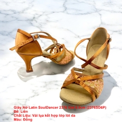 Giày Nữ Latin SoulDancer 2376 Gót 6.5cm (2376SD6P) - Nâu Da Bò