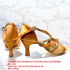 Giày Nữ Latin SoulDancer 2376 Gót 6.5cm (2376SD6P) - Nâu Da Bò