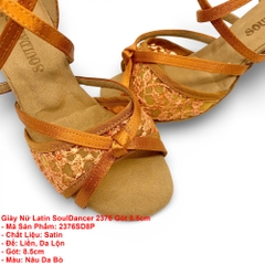 Giày Nữ Latin SoulDancer 2376 Gót 8.5cm (2376SD8P) - Nâu Da Bò