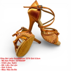 Giày Nữ Latin SoulDancer 2376 Gót 8.5cm (2376SD8P) - Nâu Da Bò