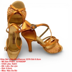 Giày Nữ Latin SoulDancer 2376 Gót 8.5cm (2376SD8P) - Nâu Da Bò