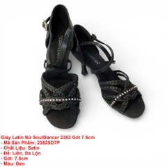 Giày Latin Nữ SoulDancer 2382 Gót 7.5cm (2382SD7P) - Đen