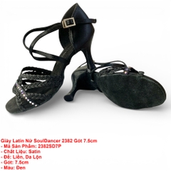 Giày Latin Nữ SoulDancer 2382 Gót 7.5cm (2382SD7P) - Đen