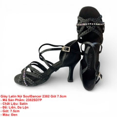 Giày Latin Nữ SoulDancer 2382 Gót 7.5cm (2382SD7P) - Đen