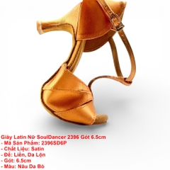 Giày Latin Nữ SoulDancer 2396 Gót 6.5cm (2396SD6P) - Nâu Da Bò