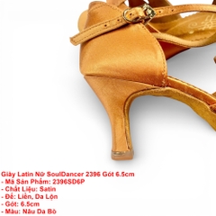 Giày Latin Nữ SoulDancer 2396 Gót 6.5cm (2396SD6P) - Nâu Da Bò