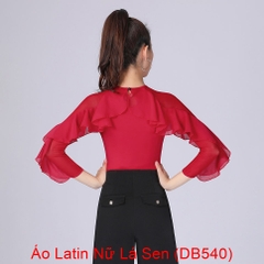 (Doubl) Áo Latin Nữ Lá Sen (DB540) - Đỏ