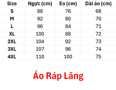 (SMRL) Áo Sơ Mi Nam Dài Tay Raglan (Áo Ráp Lăng) - Đen + Size