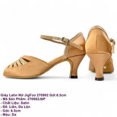 Giày Latin Nữ JigFoo 270902 Gót 6.5cm (270902J6P) - Da