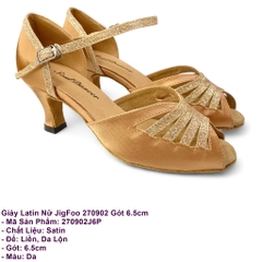 Giày Latin Nữ JigFoo 270902 Gót 6.5cm (270902J6P) - Da