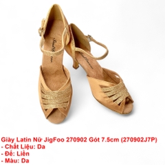 Giày Latin Nữ JigFoo 270902 Gót 7.5cm (270902J7P) - Da