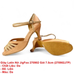 Giày Latin Nữ JigFoo 270902 Gót 7.5cm (270902J7P) - Da
