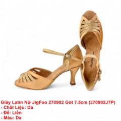 Giày Latin Nữ JigFoo 270902 Gót 7.5cm (270902J7P) - Da