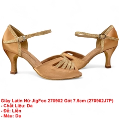 Giày Latin Nữ JigFoo 270902 Gót 7.5cm (270902J7P) - Da