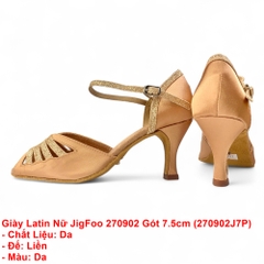 Giày Latin Nữ JigFoo 270902 Gót 7.5cm (270902J7P) - Da
