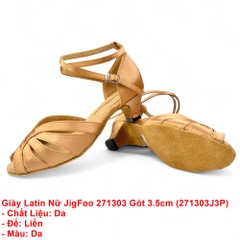 Giày Latin Nữ JigFoo 271303 Gót 3.5cm (271303J3P) - Da