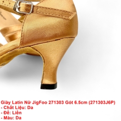 Giày Latin Nữ JigFoo 271303 Gót 6.5cm (271303J6P) - Da
