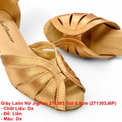 Giày Latin Nữ JigFoo 271303 Gót 6.5cm (271303J6P) - Da