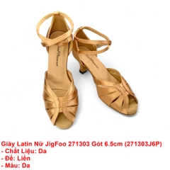 Giày Latin Nữ JigFoo 271303 Gót 6.5cm (271303J6P) - Da