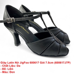 Giày Latin Nữ JigFoo 600617 Gót 7.5cm (600617J7P) - Đen