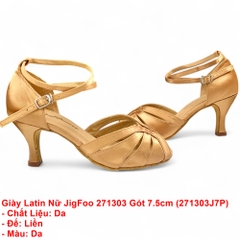 Giày Latin Nữ JigFoo 271303 Gót 7.5cm (271303J7P) - Da